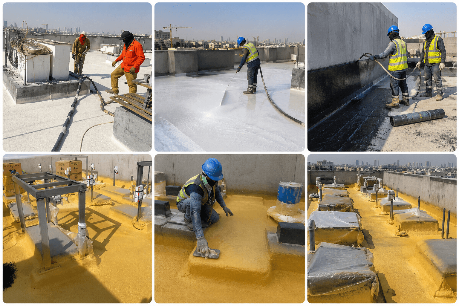 ISFS waterproofing project collage